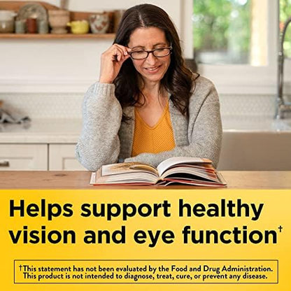 Nature Made Vision 60 Softgels Supplement Bottle Side Label