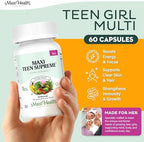 Maxi Health Teen Supreme Hers Multivitamin front view bottle packaging