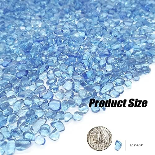 Keedolla glass gravel arranged inside a fish tank setup