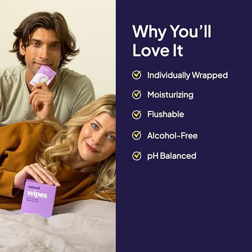 Pocket-sized pH-balanced intimate wipes for men and women.