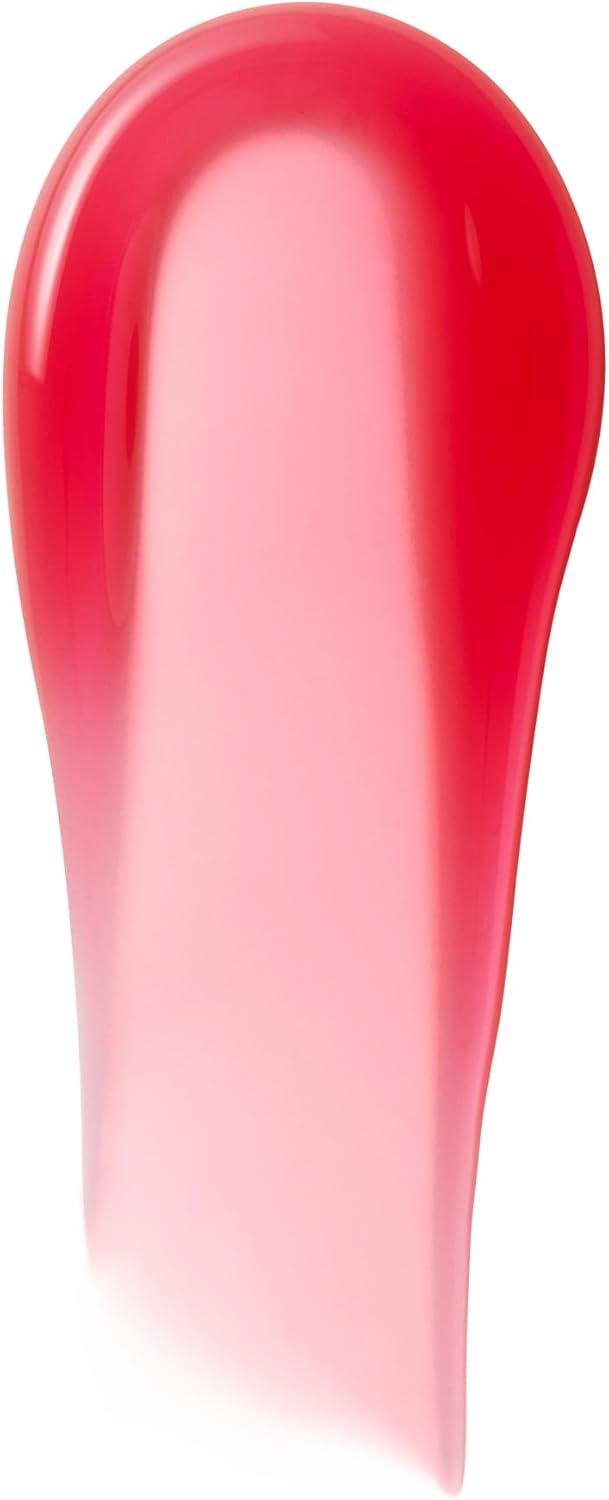 Authentic e.l.f. cosmetics high-shine lip gloss formula swatch on a neutral background.