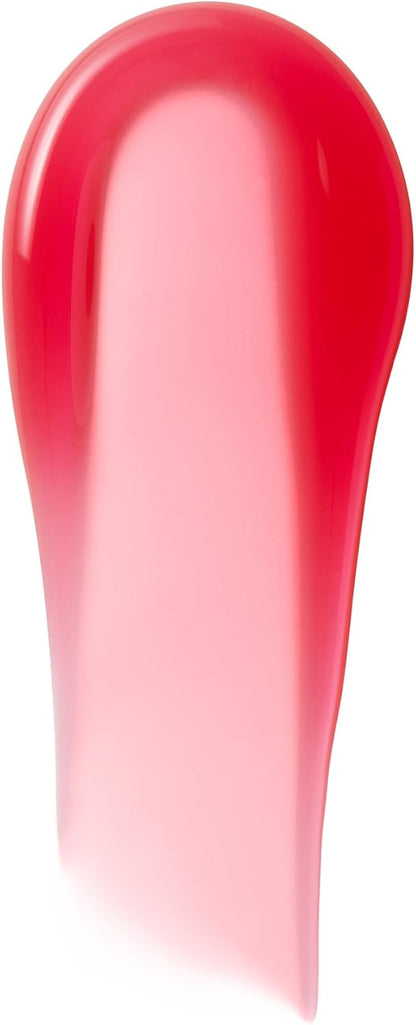 Authentic e.l.f. cosmetics high-shine lip gloss formula swatch on a neutral background.