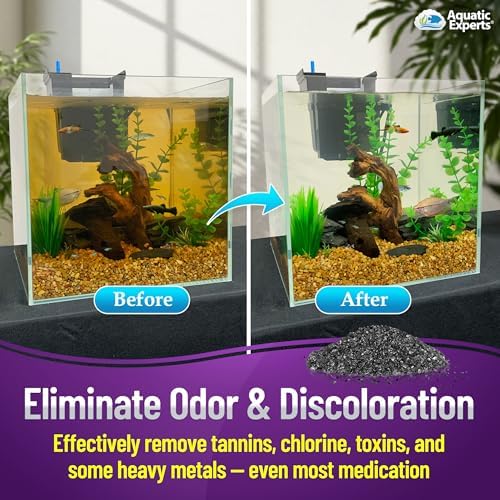 Aquatic Experts fish tank filter media container back label details