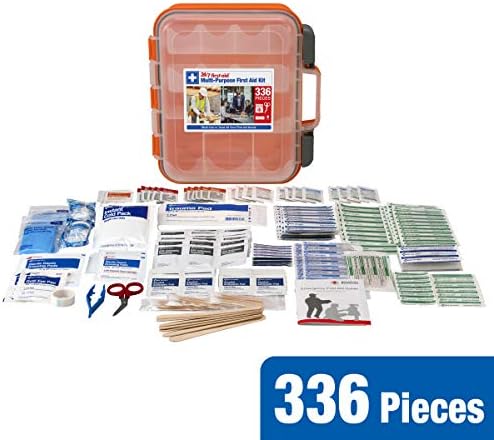 Back view of the 24/7 First Aid kit illustrating the wall mounting capabilities.