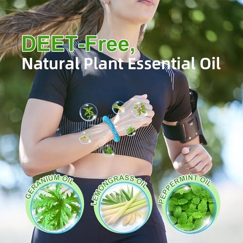 Variety of colorful BuggyBands repellent bands