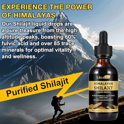 MXCZBSM organic shilajit liquid extract ready for daily use