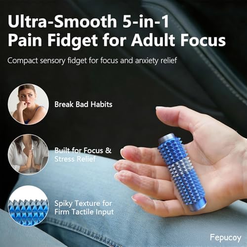 Hand holding Fepucoy portable pain fidget tool for focus