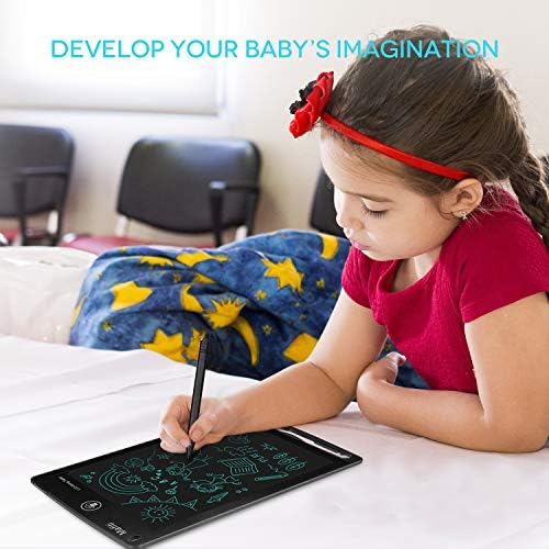 Portable black LCD writing tablet used as office memo board