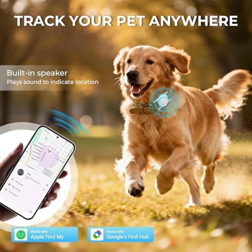 Vebiso Bluetooth pet tracker device packaging top view