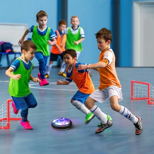 Ancesfun kids toy packaging showing the complete contents including the goals and charging cable
