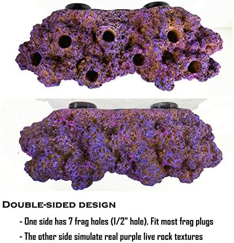 Reefing Art epoxide resin floating rock structure blending naturally with live corals.