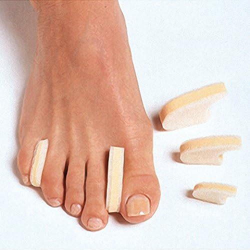 Close up of PediFix foam toe separator for foot care