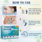 Vereclue tinnitus relief patches alongside natural ingredients like Artemisia leaf
