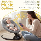 Monniebaby portable swing folded structure for easy travel and storage