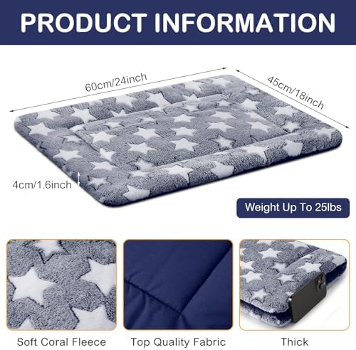 VitalCozy replacement cage liner bundle package containing four individual blue mats
