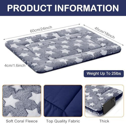 VitalCozy replacement cage liner bundle package containing four individual blue mats