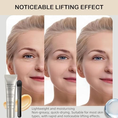 Fenty Beauty anti-ageing eye tightener primer showing complete kit including the specialized applicator.
