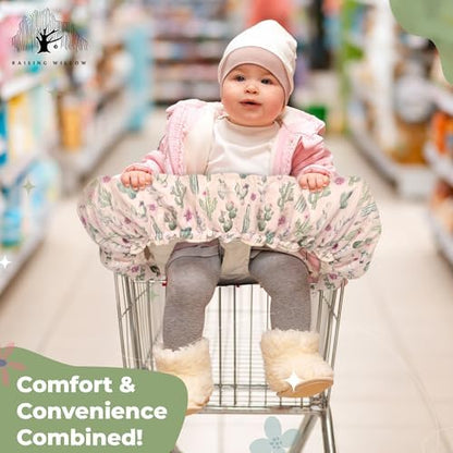 Adjustable safety harness straps on the imported baby girl and boy cart cover