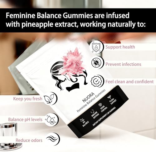 Close up of the pineapple shaped gummies for feminine pH balance and odor support.