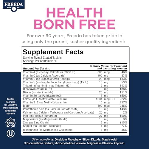 Freeda Mini Prenatal Vitamin complete product display
