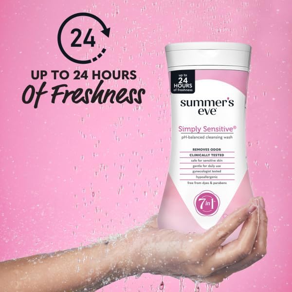 Hypoallergenic feminine wash for sensitive skin pH-balanced formula