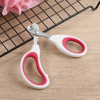 Bearded dragon grooming tool showcasing the rust resistant stainless steel construction and red white body.