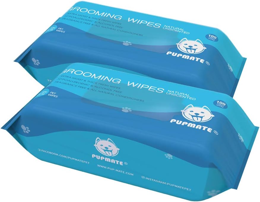 Pet Wipes for Dogs & Cats, Extra Moist & Thick Grooming Puppy Wipes with 100 Fresh Counts, Aloe Vera/Nature - Image 15