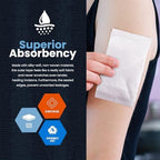 Latex free medical surgical pads designed for post operative care.