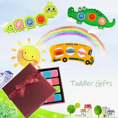Child playing with textured suction sensory popper toy