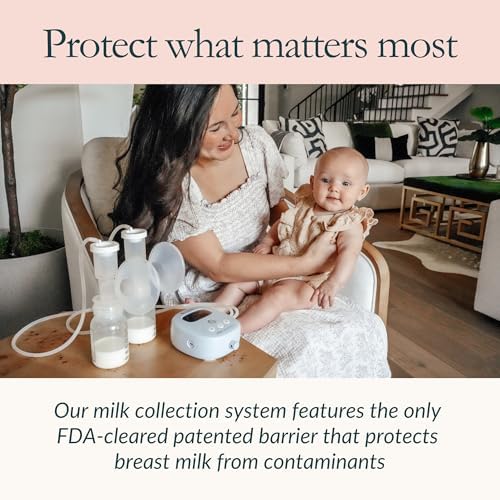 The complete four-piece Ameda breast pump accessory bundle unboxed and arranged on a clean background.