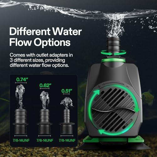 Vivosun fountain pump flow control dial