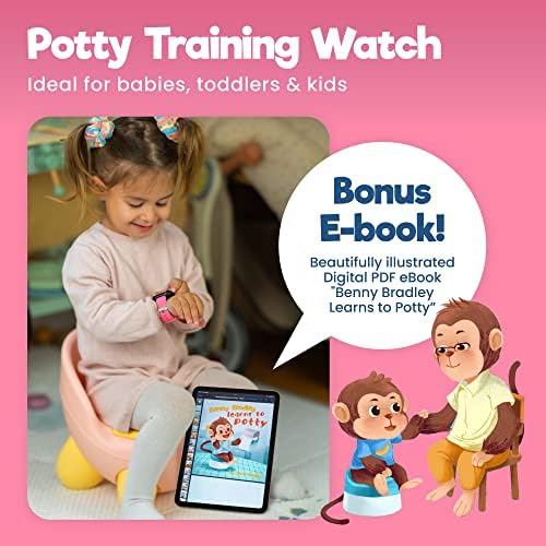 Pink silicone strap of Benny Bradley's potty watch