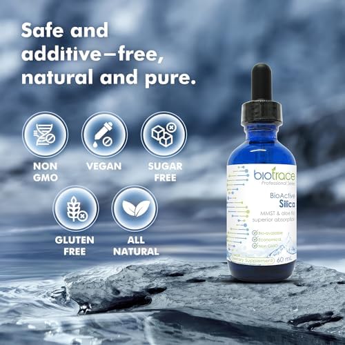 Close up of Biotrace BioActive Silica 60 milliliter liquid dropper