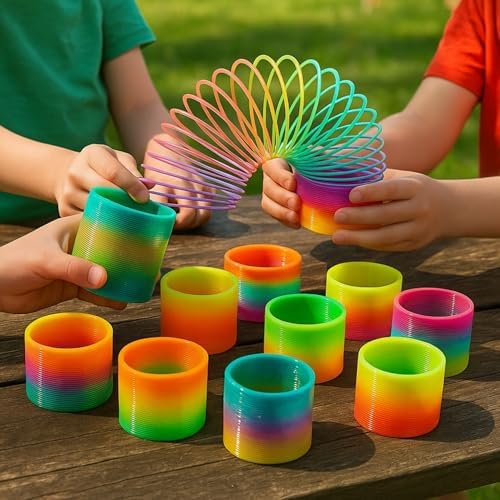 Liberty Imports magic springs being placed inside children birthday return gift goodie bags as premium fillers.