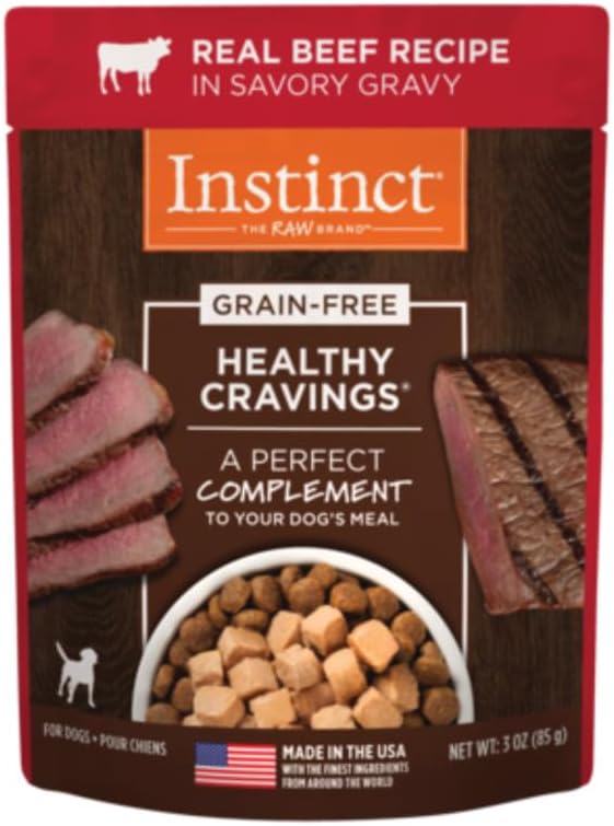 Instinct Healthy Cravings Grain Free Recipe Variety Pack Natural Wet Dog Food Topper by Nature's Variety, 3 oz. Pouches (Pack of 12) - Image 10