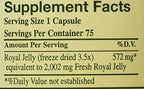 YS Organic Royal Jelly 2000 mg dietary supplement packaging