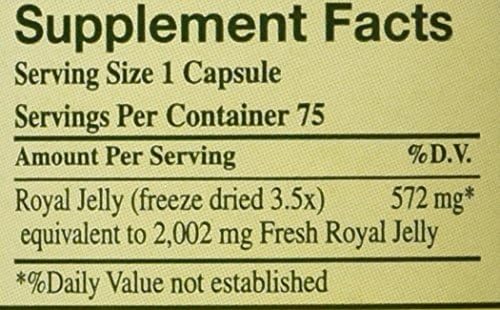 YS Organic Royal Jelly 2000 mg dietary supplement packaging