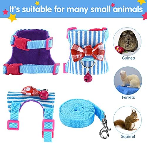 Close up of the decorative bowknot and bell on the hamster vest