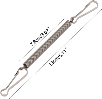 3.1in Spring with Clips Metal Springs 2 Clips Cage Accessories for Small Animal Hamster Guinea Pigs Water Dispenser Water Bottle Clip On Holder - Image 3