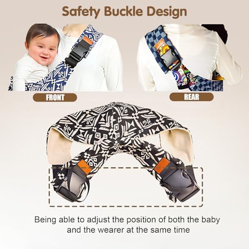 Yemyig lightweight infant carrier folded compactly to demonstrate its travel friendly size.
