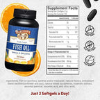 Barlean's fish oil supplement bottle showing supplement facts and ingredient details