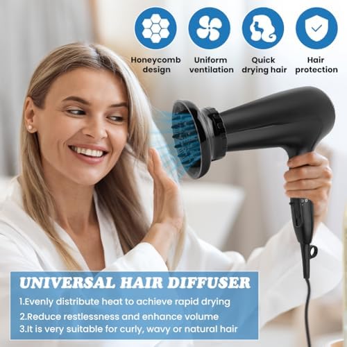 Imported hair dryer attachment for natural wavy hair volume enhancement