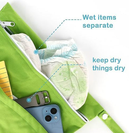 Angel Love waterproof bag storing wet swimwear for travel