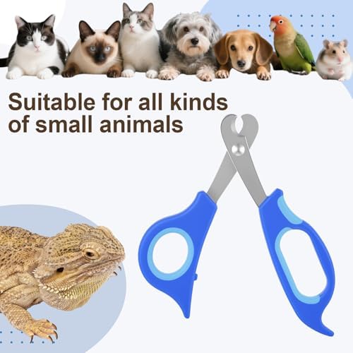 Ergonomic non slip handle design on professional small lizard clippers.