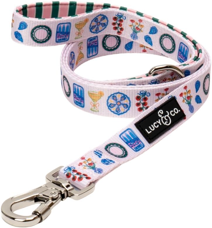 Lucy & Co. Designer Dog Leash - Pet Accessories - Thick Dog Leash - Padded Handle for Comfort - Among The Wildflowers - 5 Foot (Purple Floral, Small) - Image 11