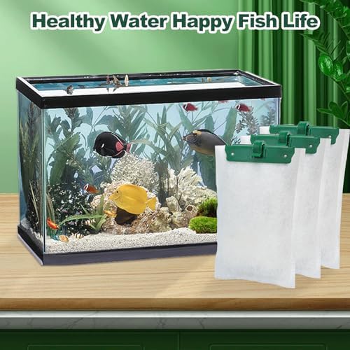 Xbbwmrs aquarium replacement filters showing dual sided mesh design for debris capture.