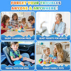 Hepoasky 13-piece sensory toy set arranged on a desk