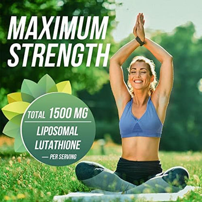 Liquid glutathione dropper and bottle for absorption supplement