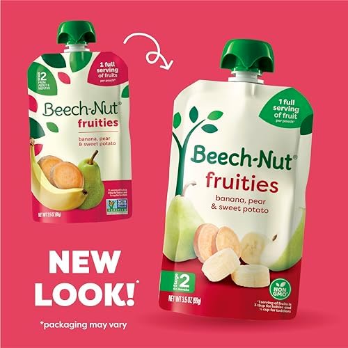 Beech-Nut fruit puree pouches 18 pack display