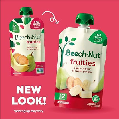 Beech-Nut fruit puree pouches 18 pack display